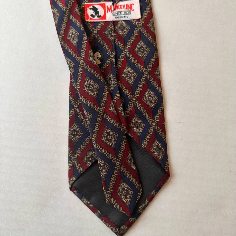 Walt Disney World Men’s‎ 100% Silk Tie Necktie Mickey Mouse Lot Of 2